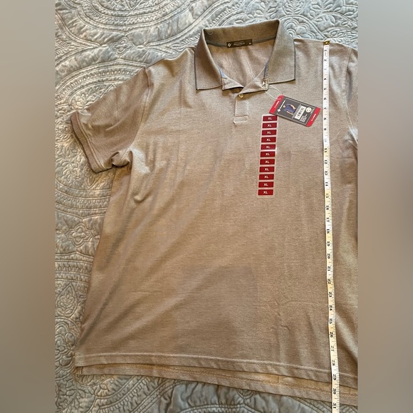NWT Men’s Members Mark Grey Polo Shirt Size XL - Picture 9 of 11